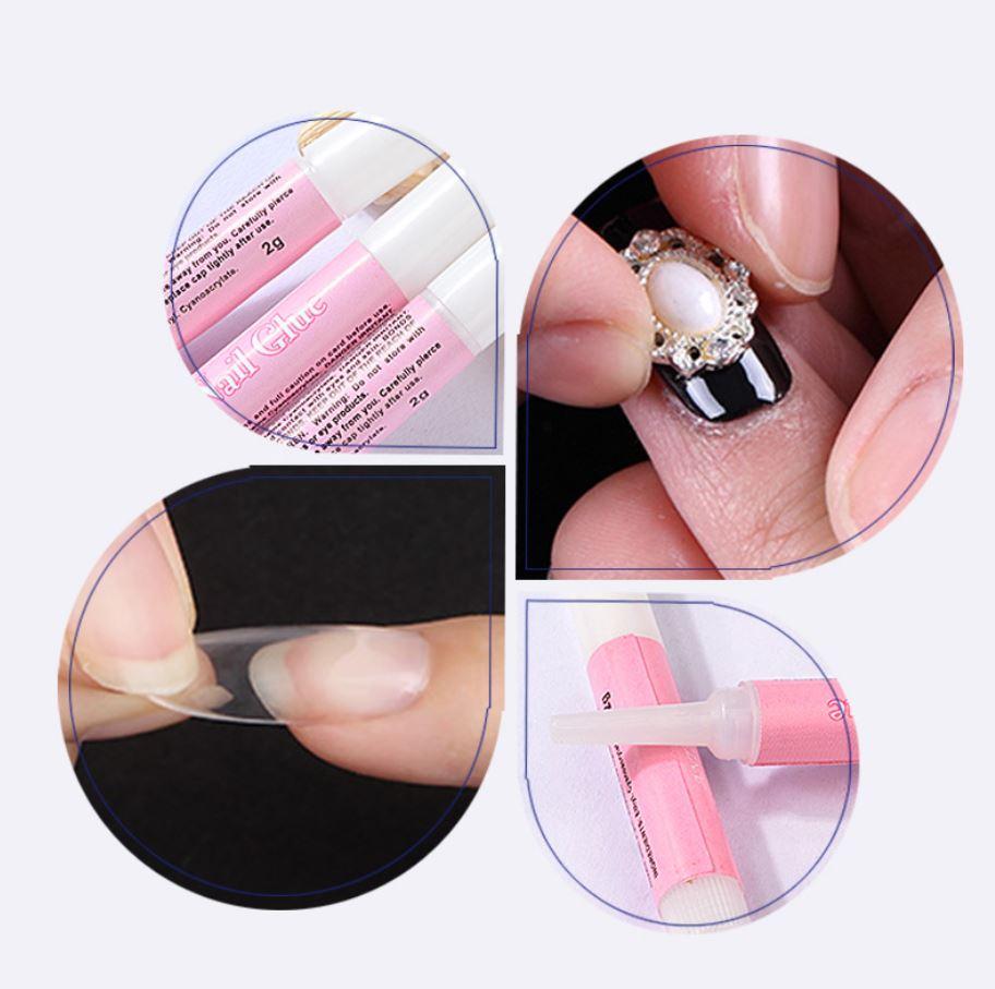 [HCM]Combo 10 Keo Dán Móng Giả Keo Đính Đá