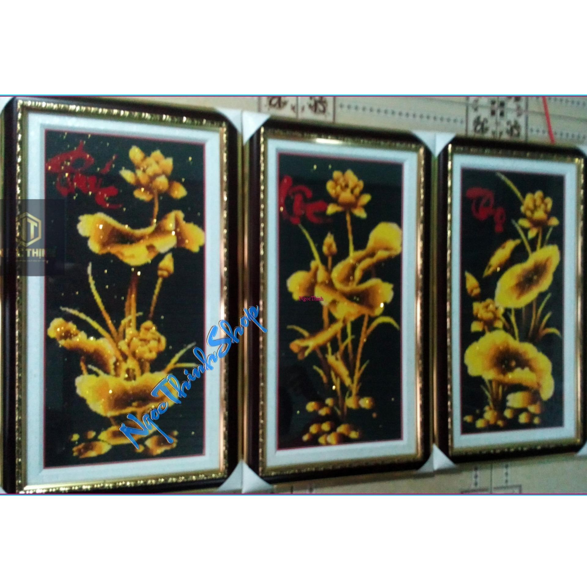 Tranh thêu chữ thập phúc lộc thọ 222427