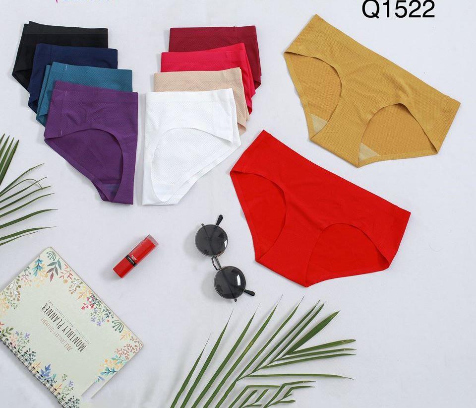Combo 10 quần lót nữ su thông hơi trơn 1522,1523,1524,1526