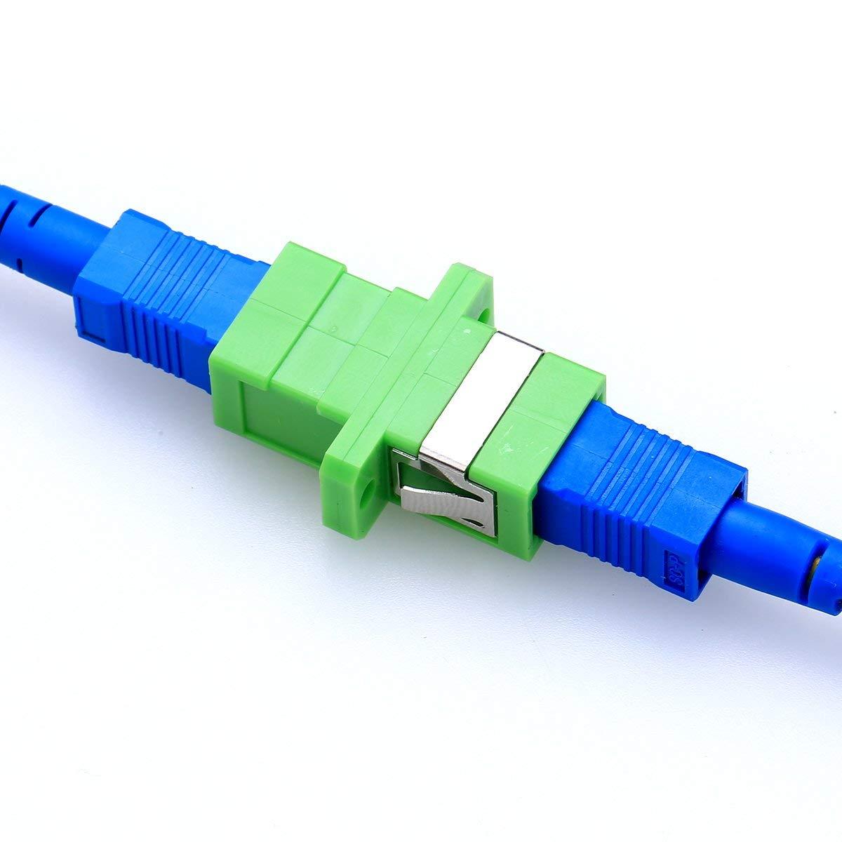 [HCM]Bộ 50 Đầu Adapter/Coupler SC-SC/APC Simplex SM ( Xanh lá cây)
