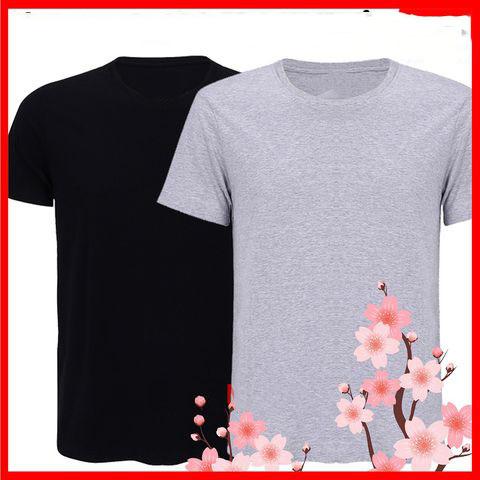 [HCM]Combo 2 áo thun nam body cổ tròn vải dày mịn thoáng mát phong cách hàn quốc ( đen/ xám )