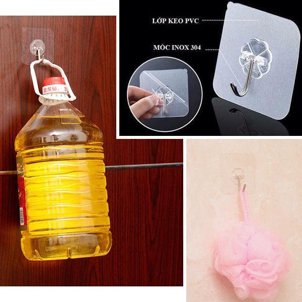 [HCM]Combo 5 móc treo tường hít siêu dính