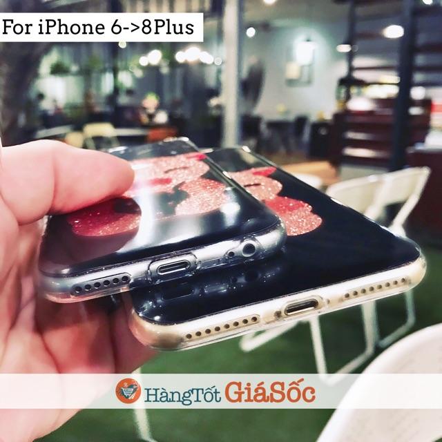 Ốp lưng Heo con kim tuyến cho iPhone 6/6S
