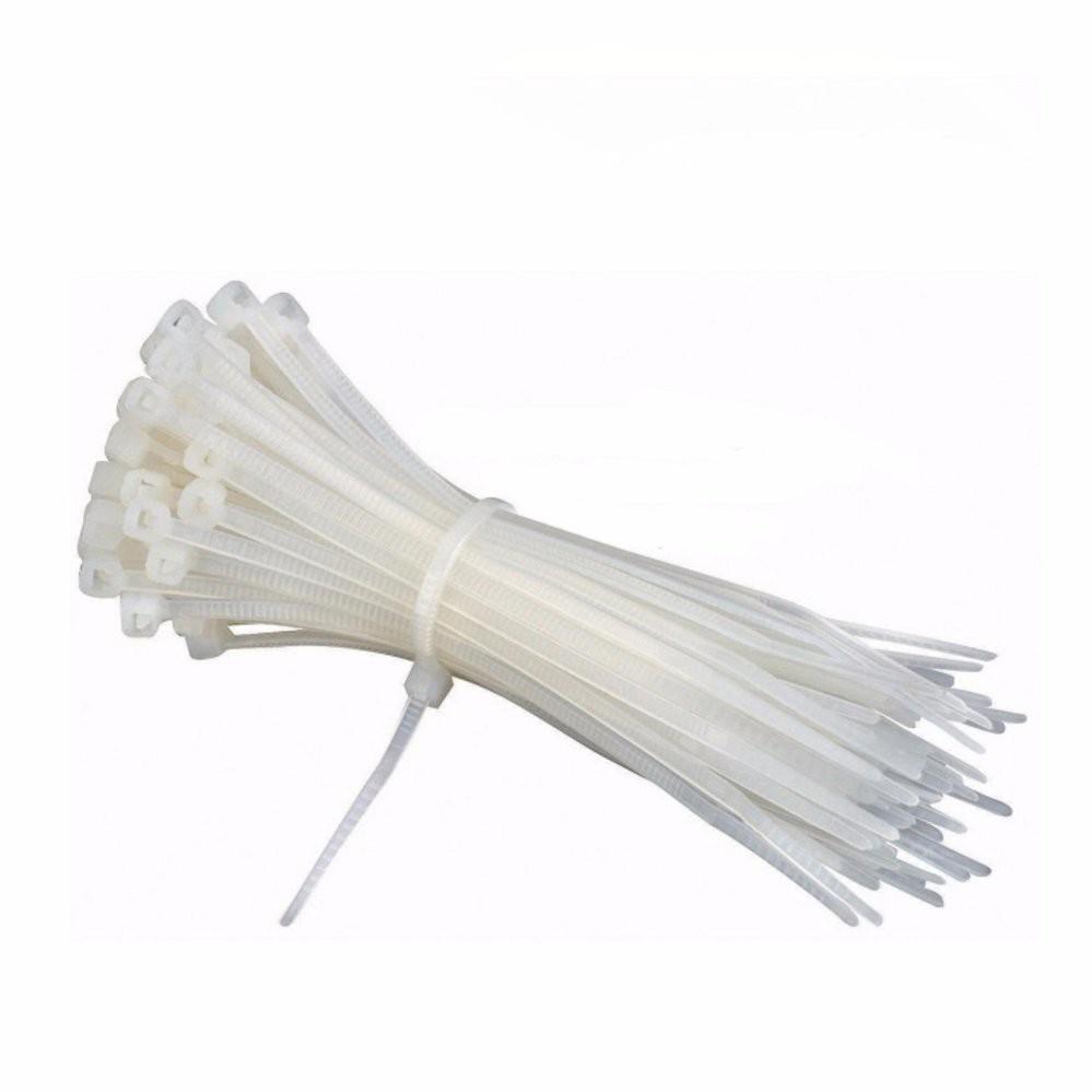 Bộ 100 sợi Dây Rút Nhựa Khóa Siêu Chắc Size 4x200 (Trắng)