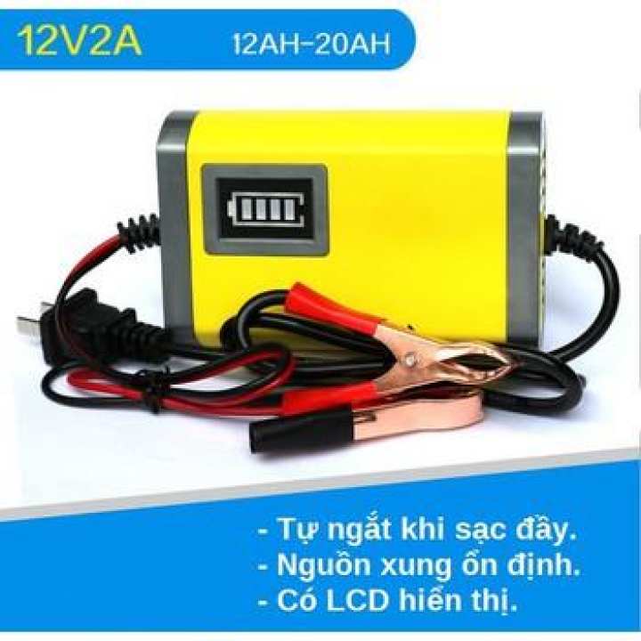 Sạc bình ắc quy 12v May Sac Binh Ac Quy, Sạc Acquy 12V Nguồn Xung ổn Định Thích Hợp Sạc Bình Khô Và Bình Nước 6V ,12V Từ 1-20A
