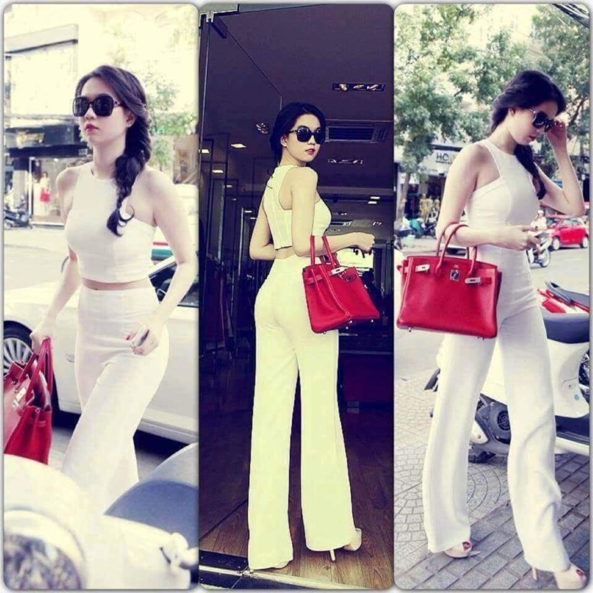 Sét áo croptop và quân dài sexy 