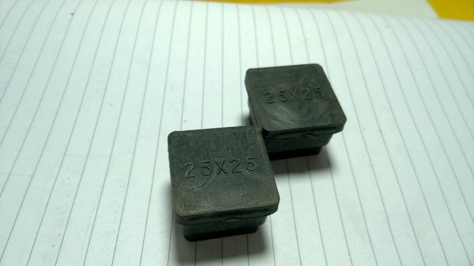 Bộ 8 Nắp bịt trong nhựa cho sắt hộp vuông 25x25mm; Nắp chụp nhựa; nút bịt nhựa; đầu chụp nhựa; đầu bịt nhựa; nút bịt nhựa vuông 25x25mm