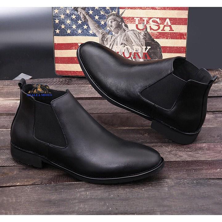 Giày chealseaboot nam da bò cao cấp CC-01