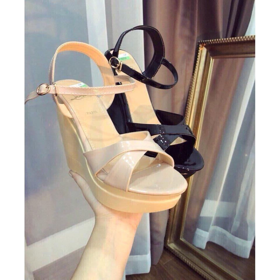 Giày sandal đế xuồng cao 12p