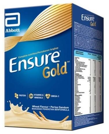 Sữa Ensure Gold 400g (hộp giấy) - Hương Lúa mạch - Hàng Malaysia