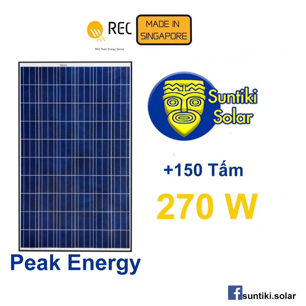 Tấm pin năng lượng mặt trời REC (Solar Panel) 270W (+150 tấm)