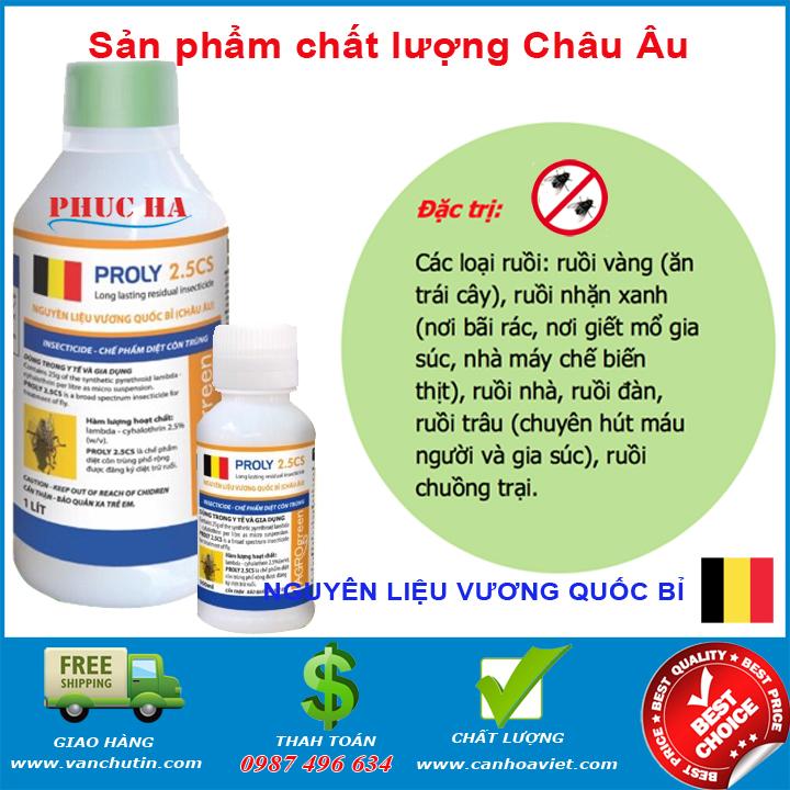 [HCM] Dung dịch diệt ruồi Proly 2.5CS diệt trừ các loại ruồi