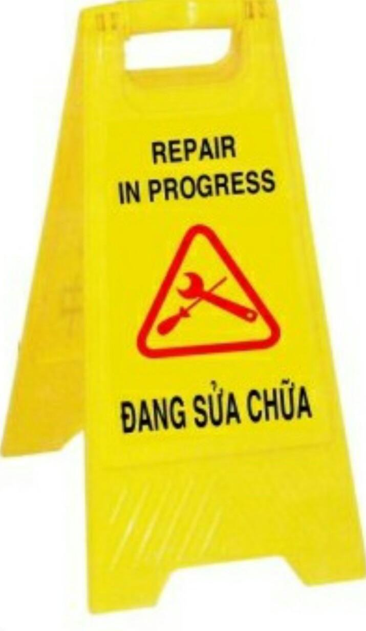 [HCM]Bảng cảnh báo đang sửa chữa