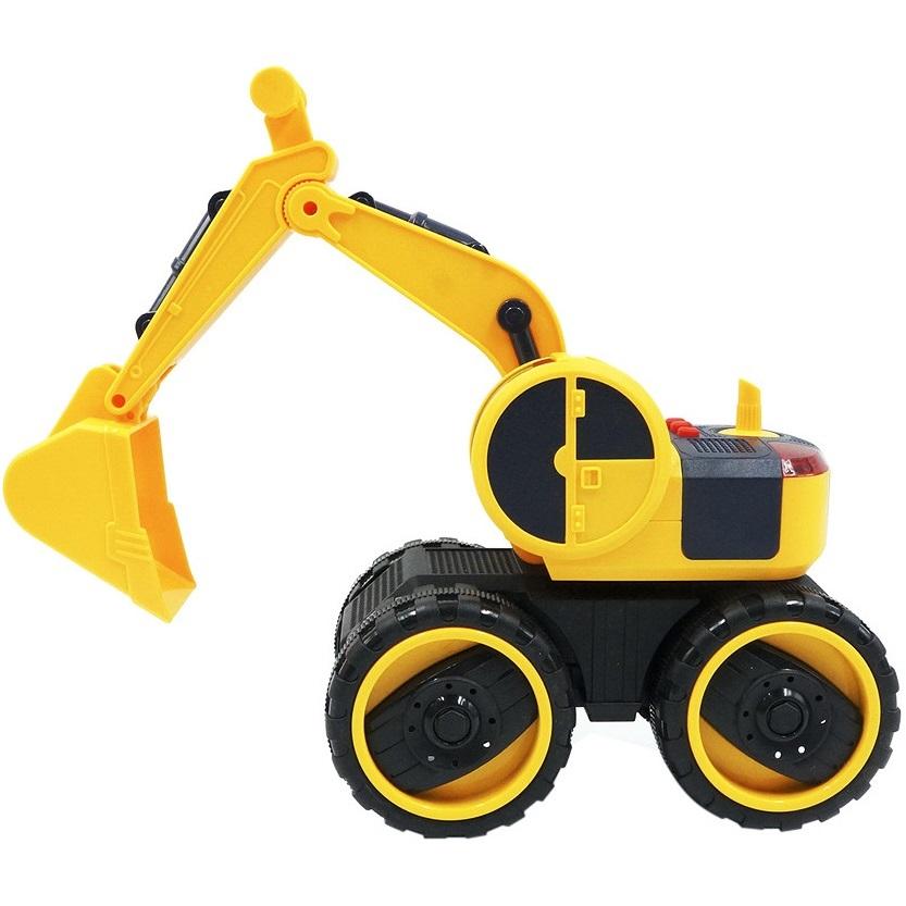 Đồ chơi trẻ em Xe múc đất có đèn nhạc Bei Yu Jia 6677-8-1