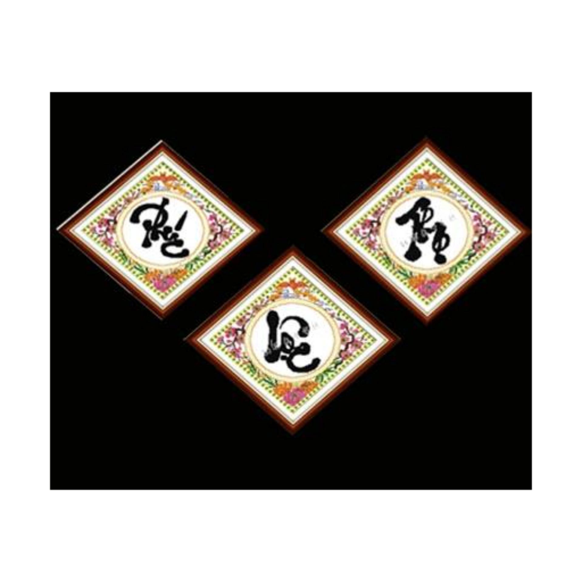 DLH-222358-DLH-222359-DLH-222360-Tranh Thêu Chữ Thập Chữ Phúc-Lộc-Thọ