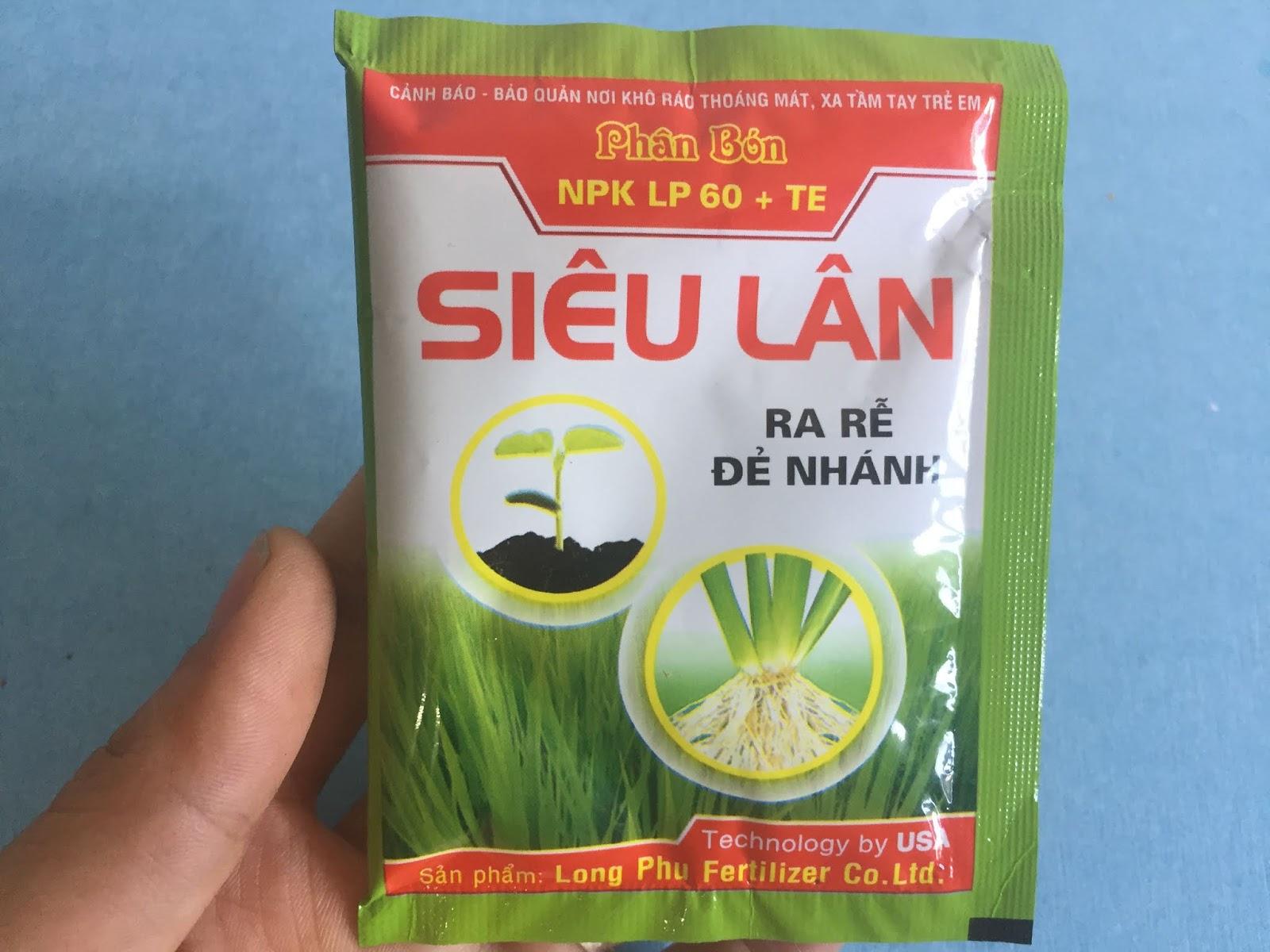 5 gói Siêu lân ra rễ đẻ nhánh