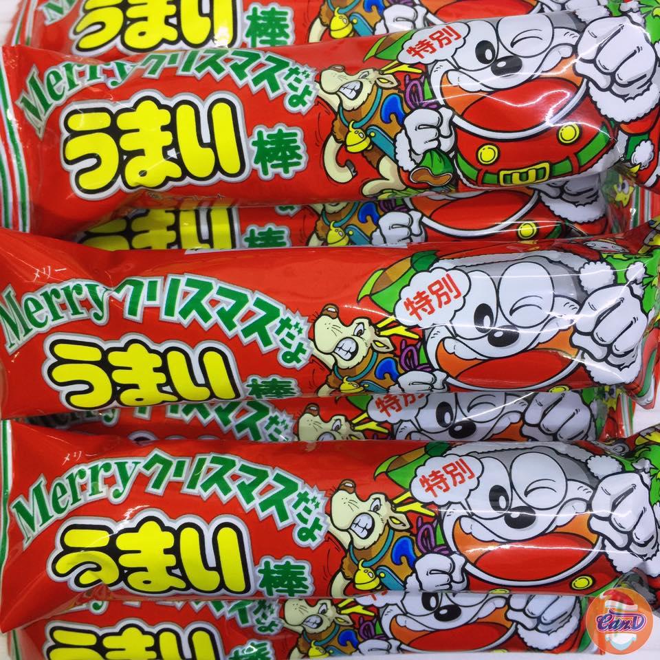 Bánh Umaibo Giáng sinh vị Chocolate (3 bánh)