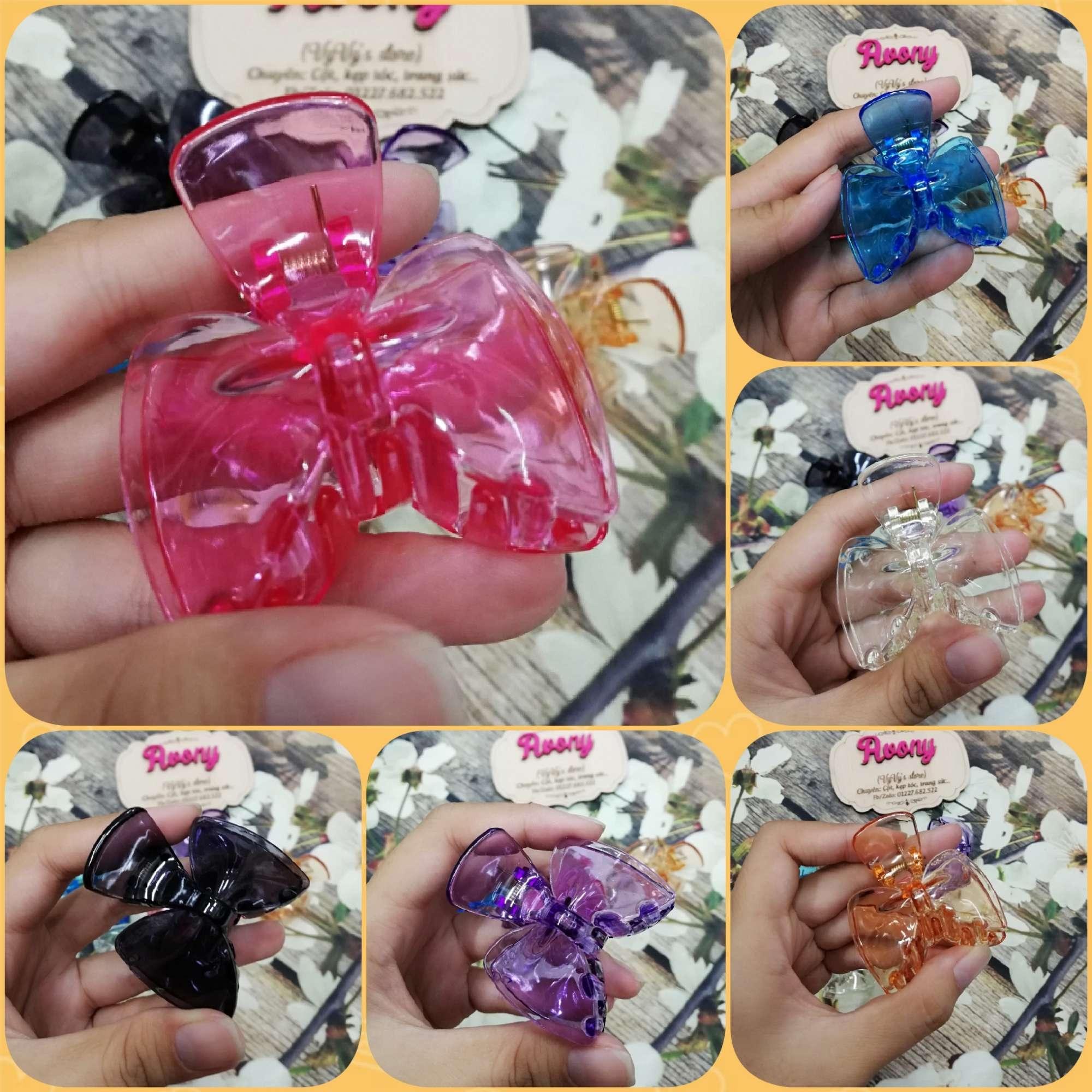 Kẹp tóc càng cua Thái Lan hình nơ 6