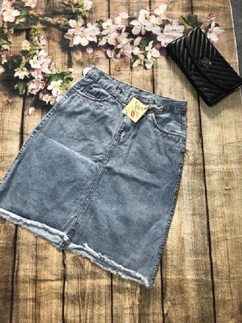 Chân Váy Jeans Chữ A Thời Trang