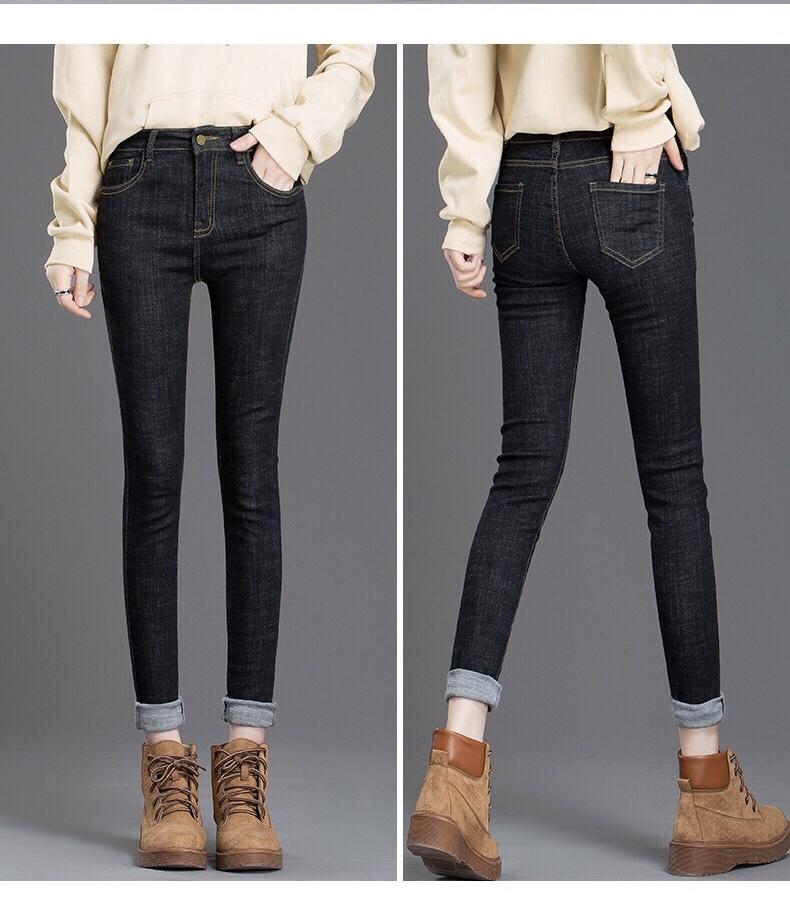 [HCM]QUẦN JEAN MUỐI TIÊU 9 TẤC SIÊU CO DÃN BIG SIZE - MoliJeans