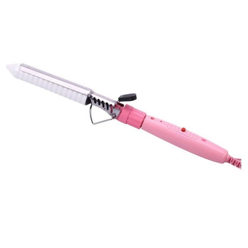 Máy uốn tóc xoăn trục sứ (Hồng phối trắng) GDQUY67