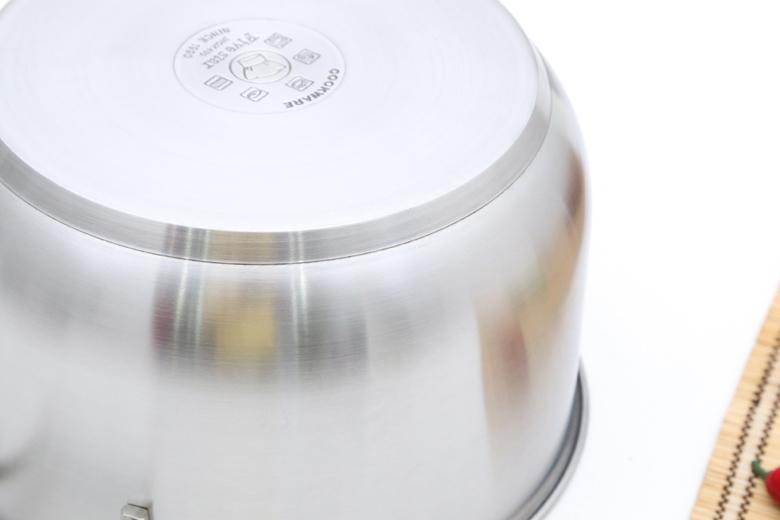 Bộ 5 món nồi xửng 3 đáy sử dụng được bếp từ Five Star (Nắp inox) ( Hàng Công ty- Phiếu bảo hành chính hãng 5 năm)