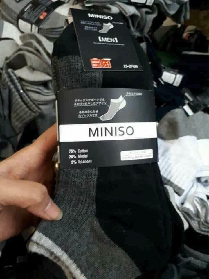 Combo 10 đôi tất vớ cổ trung nam Miniso Nhật cao cấp