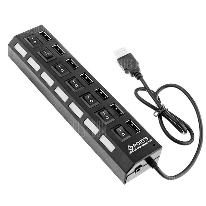 Bộ Chia Cổng USB, USB Hub 7 Port Có Công Tắc