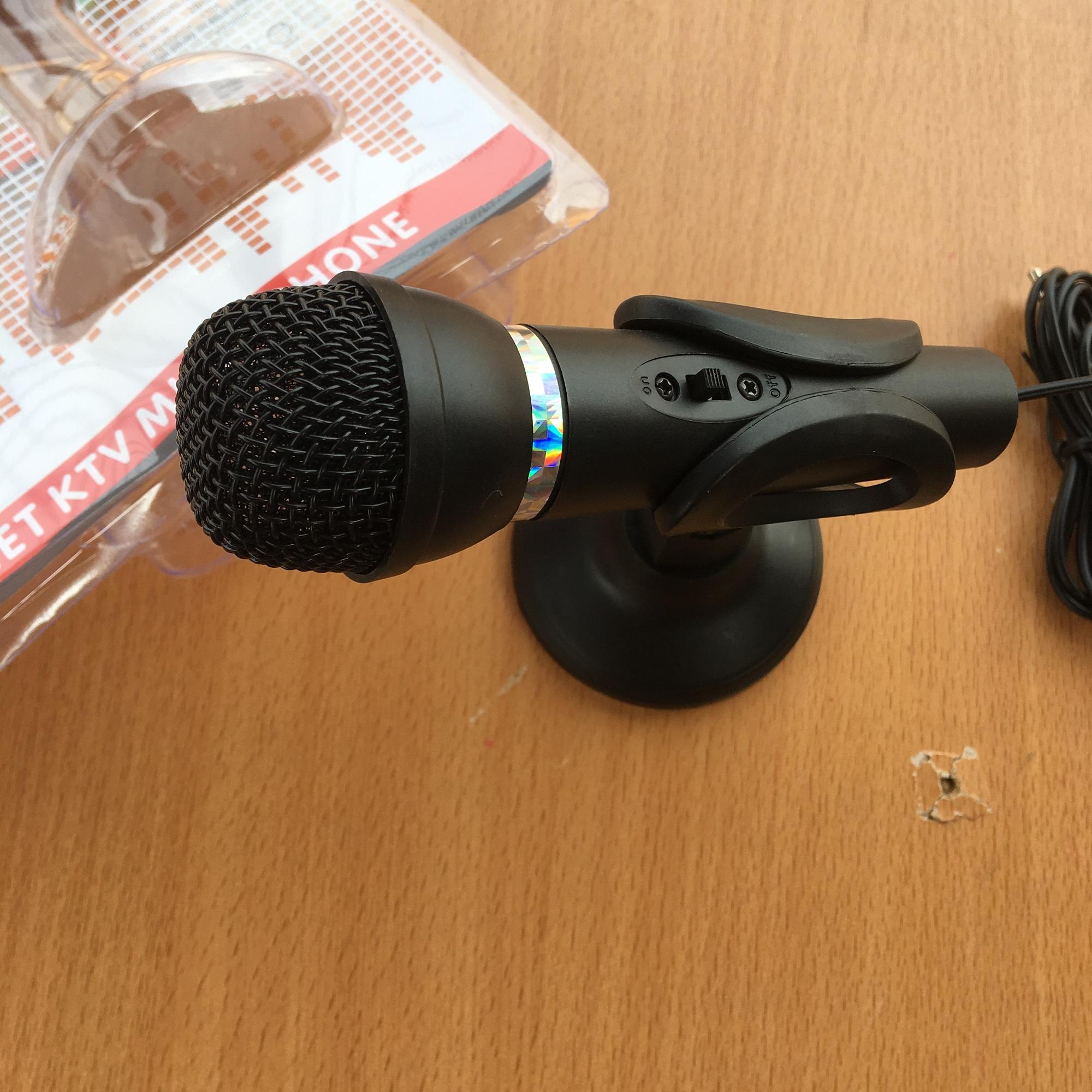 Microphone máy tính thu âm, đàm thoại có chân đế để bàn