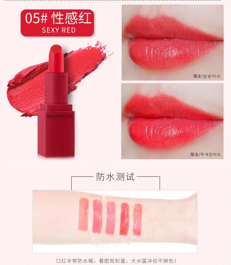 Set 5 son dưỡng ẩm Maycreate