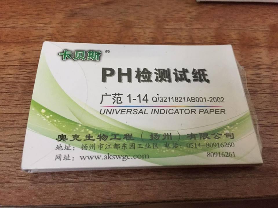 Giấy quỳ tím đo Ph