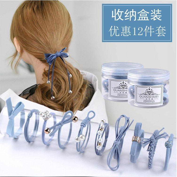 Hộp dây buộc tóc 12 chi tiết