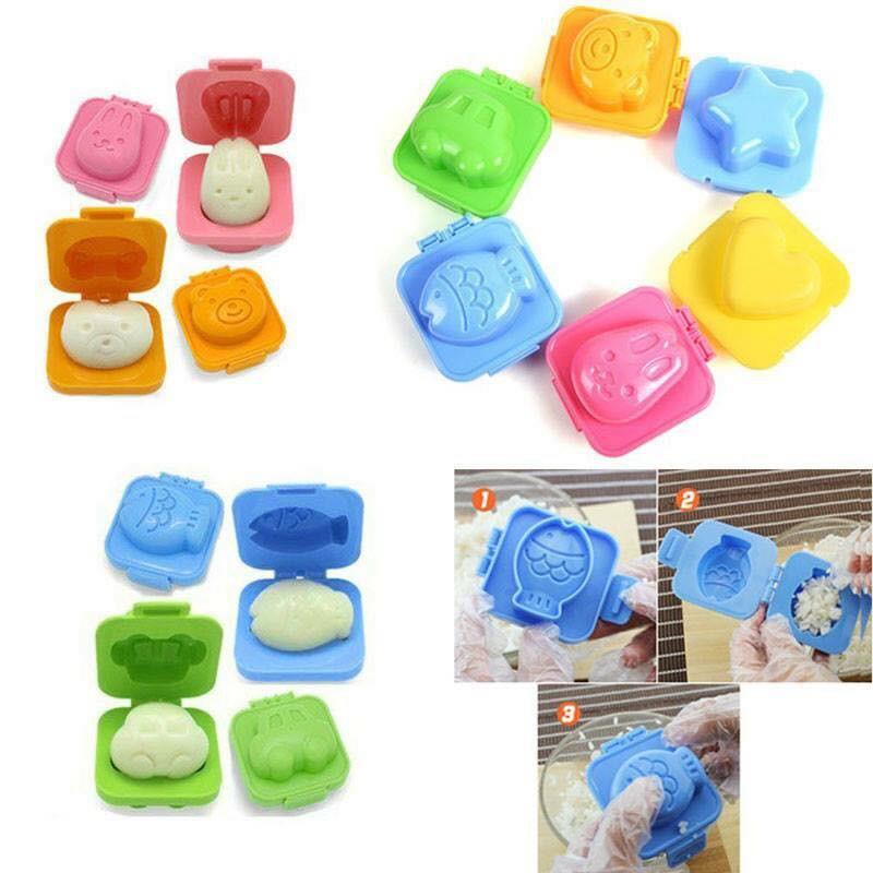 Sét 6 khuôn cơm hình thú ngộ nghĩnh