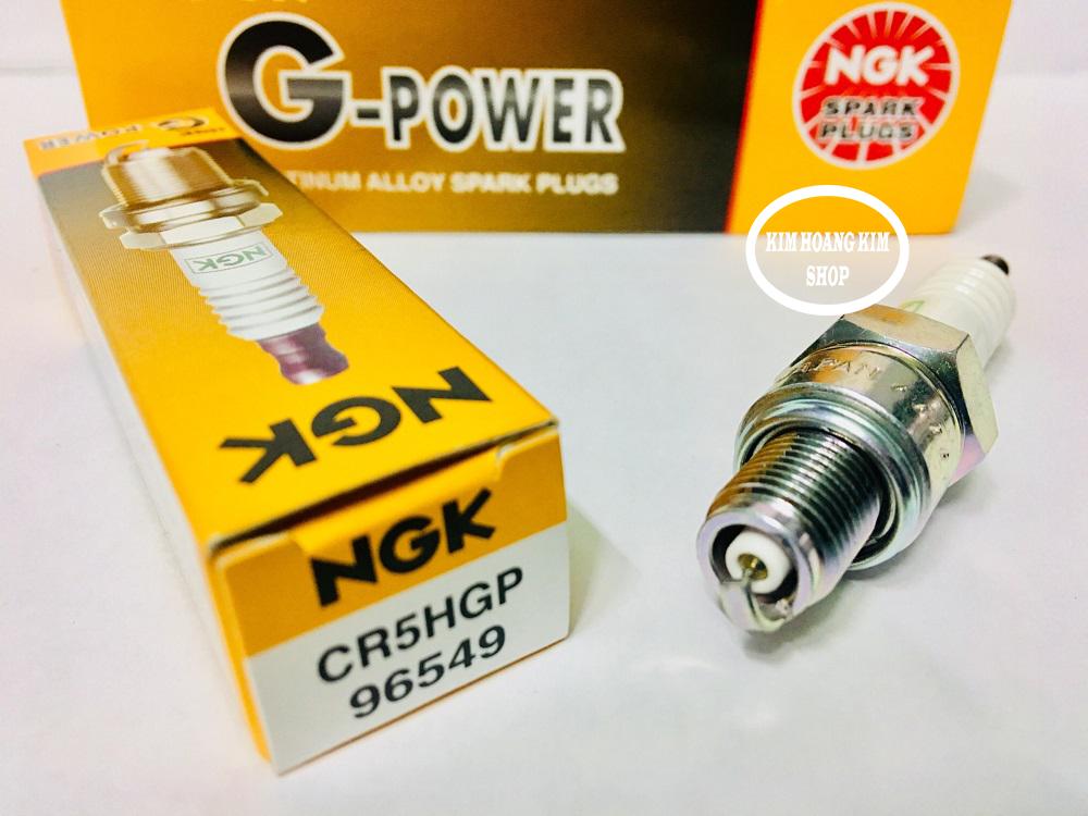 Bugi NGK CR5HGP - PLATINUM bạch kim chân ngắn Kim hoàng kim
