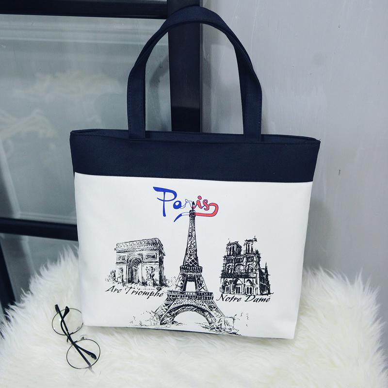 Túi Tote Paris Tháp Eiffel Có Dây Kéo Chắc Chắn - parisa.vn