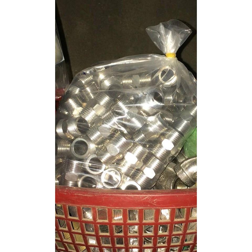 Kép inox ren 21mm hoặc 27mm (ren 2 đầu inox)