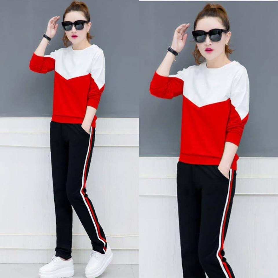 Giá sỉ Bộ đồ thể thao thu đông phối màu cao cấp