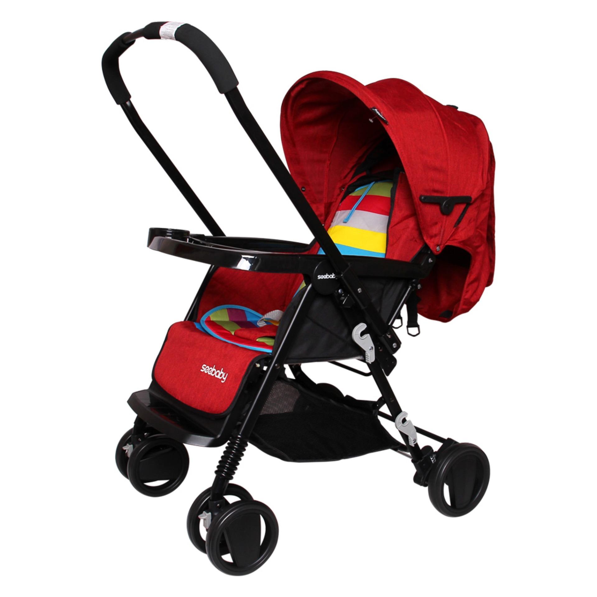 Xe đẩy trẻ em cao cấp 2 chiều Seebaby T11 (mẫu mới 2018)