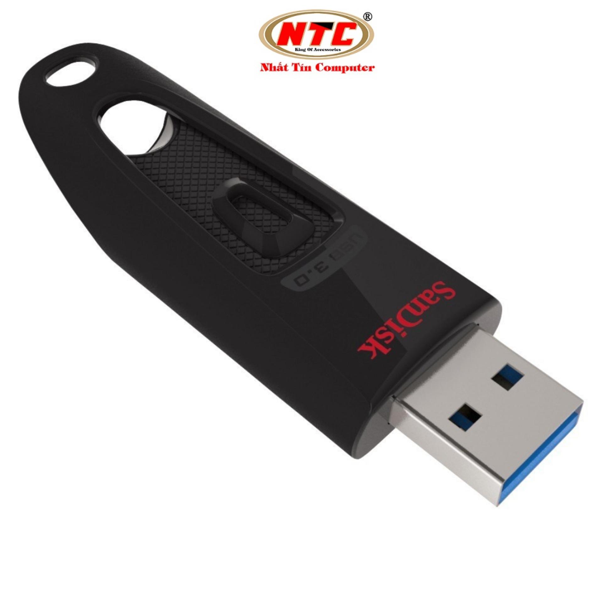 USB 3.0 SanDisk Ultra CZ48 16GB 100MB/s (Đen) - Nhất Tín Computer