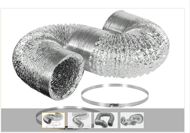 ỐNG GIÓ BẠC MỀM KHÔNG BẢO ÔN ĐƯỜNG KÍNH D350 độ dài 7MD/ỐNG