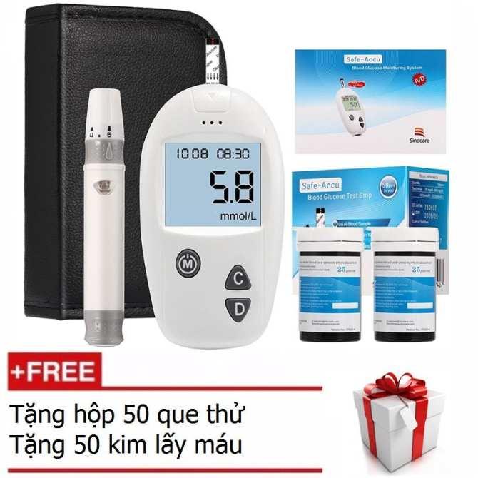 Máy đo đường huyết Sinocare Safe-Accu Tặng 50 que và 50 kim
