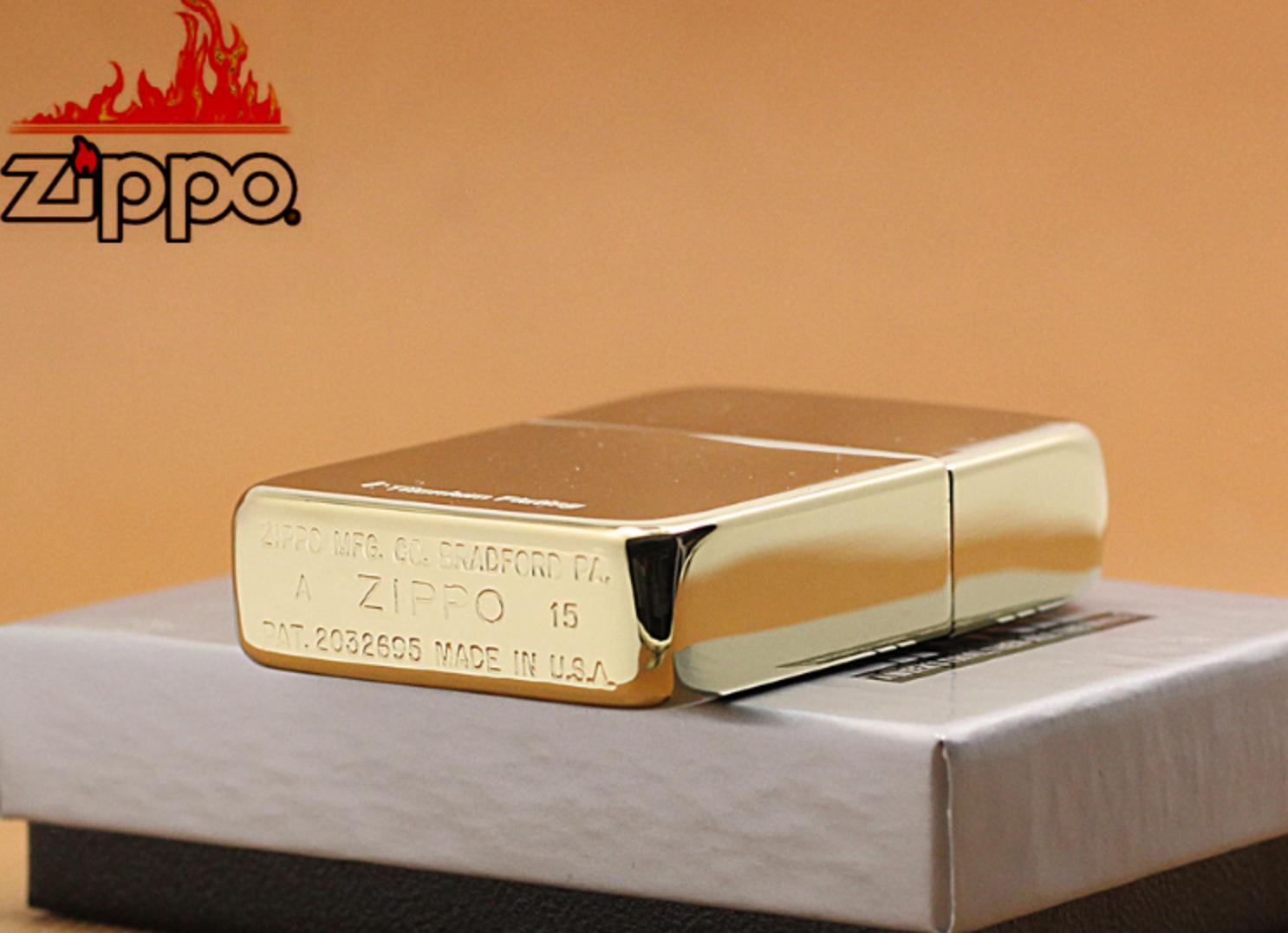 Bật lửa Zippo Titanium Gold bảo hành trọn đời