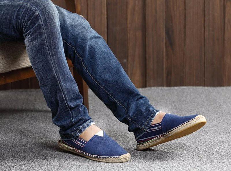 Giày lười đế cói nam G245