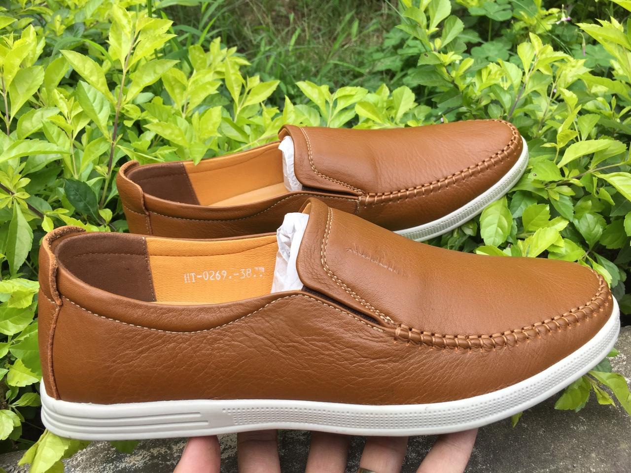 Giầy lười nam da cao cấp da bò 100%