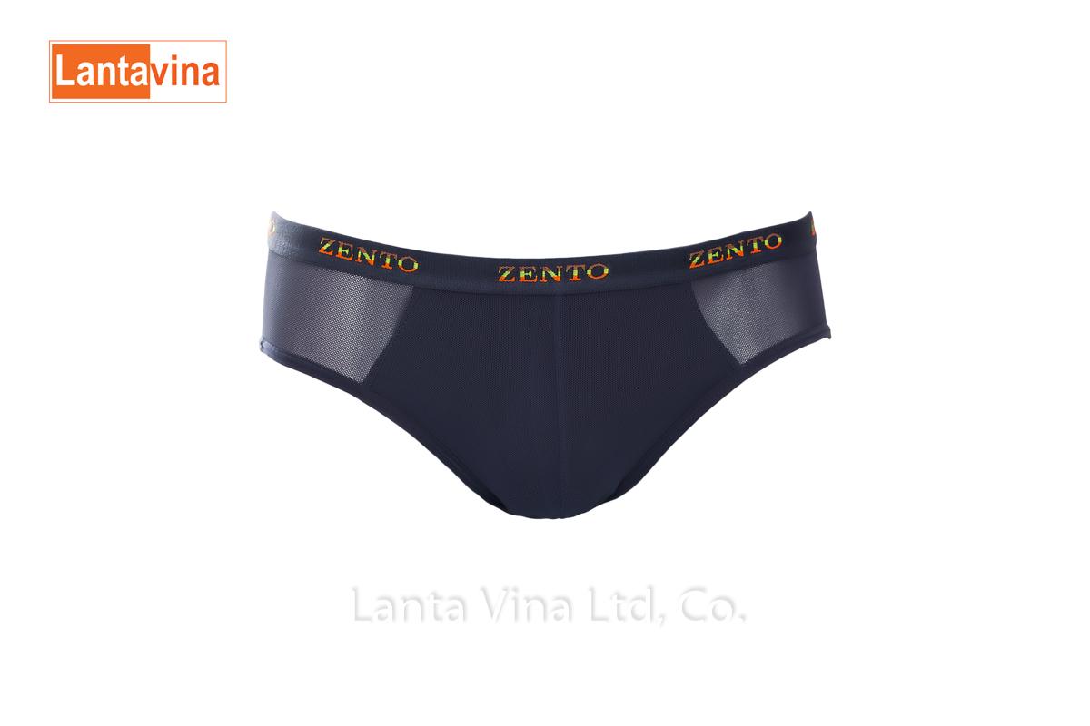 Quần lót nam cao cấp Zento (thun lưới) màu đen