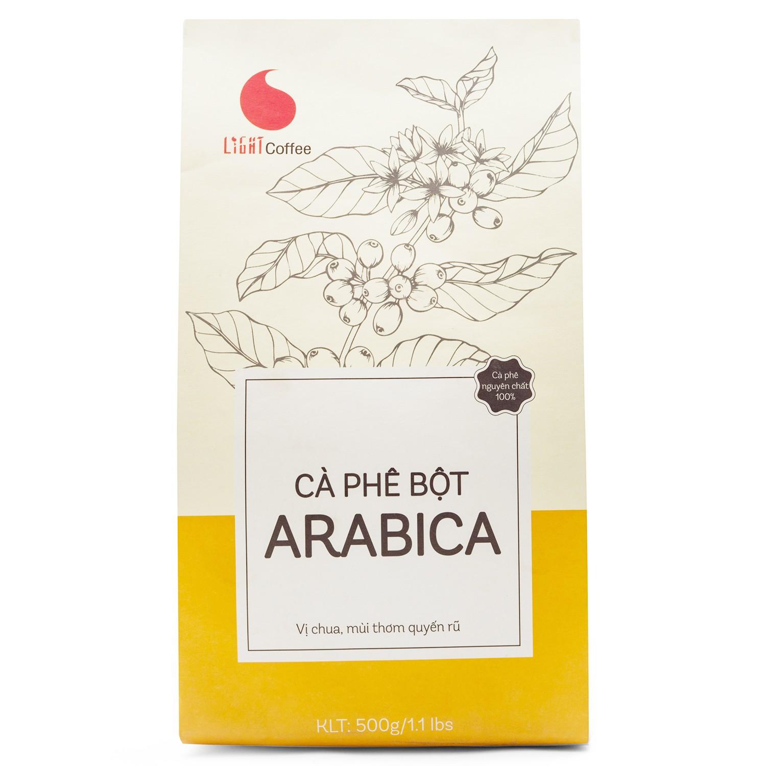 Cà phê bột Arabica - Light Coffee - 500gr - cà phê nguyên chất 100%