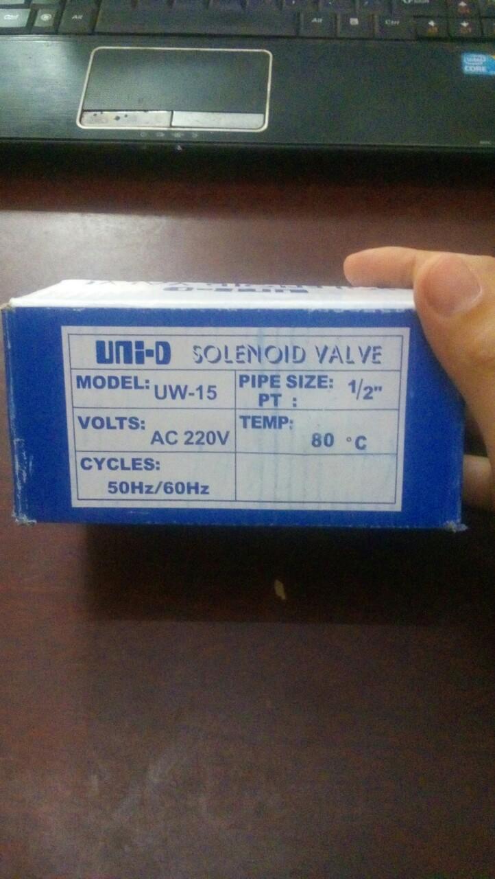 Van điện từ Unid phi 21 UW-15, bảo hành 12 tháng