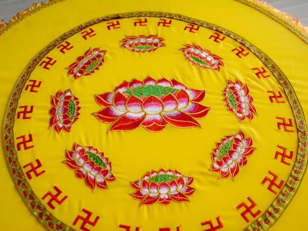 [HCM]Tọa cụ tròn ngồi thiền thêu hoa sen