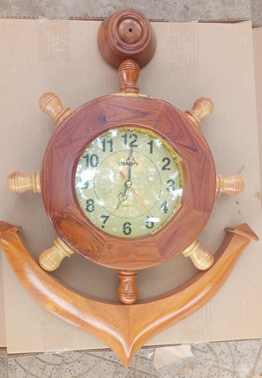 High-Quality Rosewood Wooden Clock, 50cm