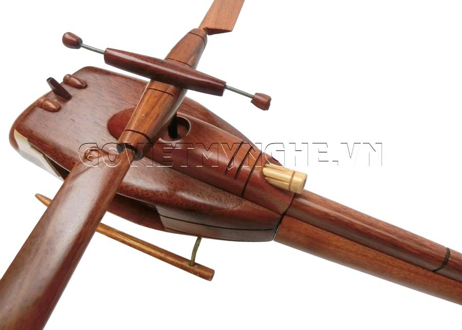 Mô Hình Máy Bay Trực Thăng Gỗ UH - 1